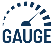 gauge logo blue